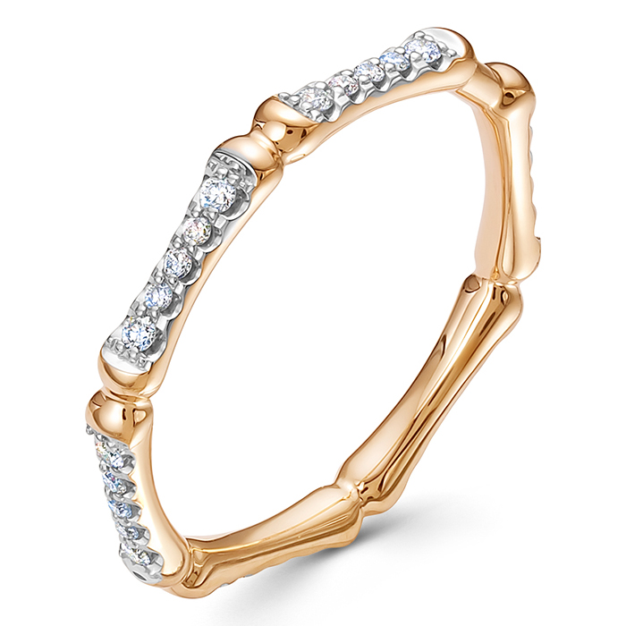 Кольцо, золото, бриллиант, 4072-110